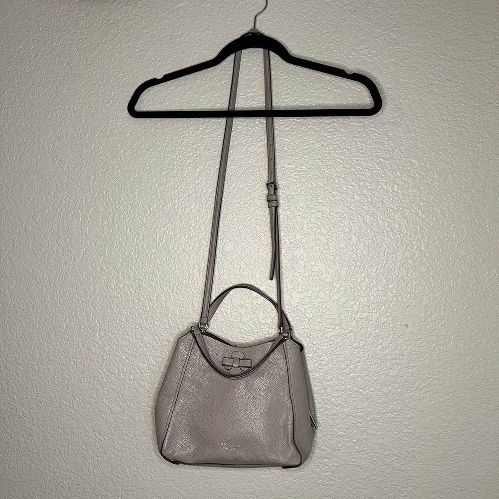 Kate Spade Talia Small Triple Compartment Satchel Soft Taupe - Picture 3 of 8